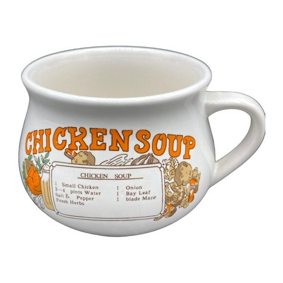 Vintage Dining Vintage Chicken Soup Recipe Mug With Handle 98